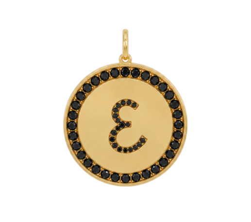 Rhinestone Initial Medal (Customization)