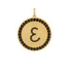 Rhinestone Initial Medal (Customization)