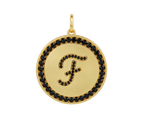 Rhinestone Initial Medal (Customization)