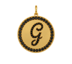 Rhinestone Initial Medal (Customization)
