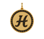 Rhinestone Initial Medal (Customization)