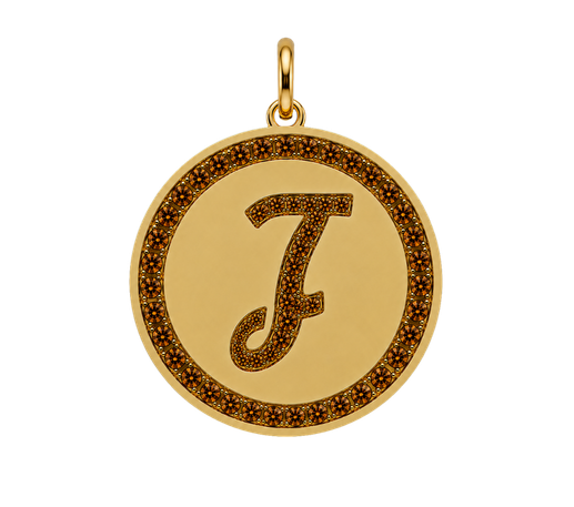 Medalla Inicial Caramelo XL
