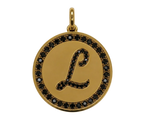 Rhinestone Initial Medal (Customization)