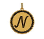 Rhinestone Initial Medal (Customization)