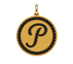 Rhinestone Initial Medal (Customization)