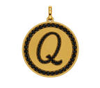 Rhinestone Initial Medal (Customization)
