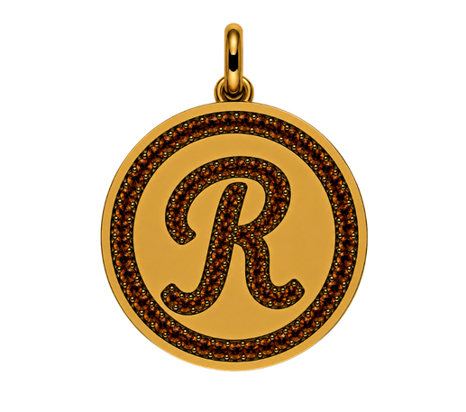 Medalla Inicial Caramelo XL