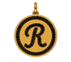 Rhinestone Initial Medal (Customization)