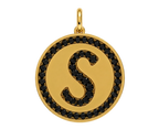 Rhinestone Initial Medal (Customization)