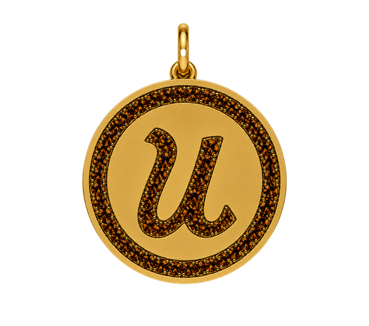 Medalla Inicial Caramelo XL