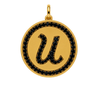 Rhinestone Initial Medal (Customization)