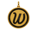 Rhinestone Initial Medal (Customization)