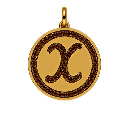 Medalla Inicial Caramelo XL