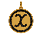 Rhinestone Initial Medal (Customization)