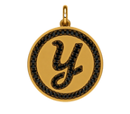 Rhinestone Initial Medal (Customization)