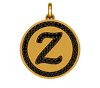 Rhinestone Initial Medal (Customization)