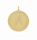 Rhinestone Initial Medal (Customization)