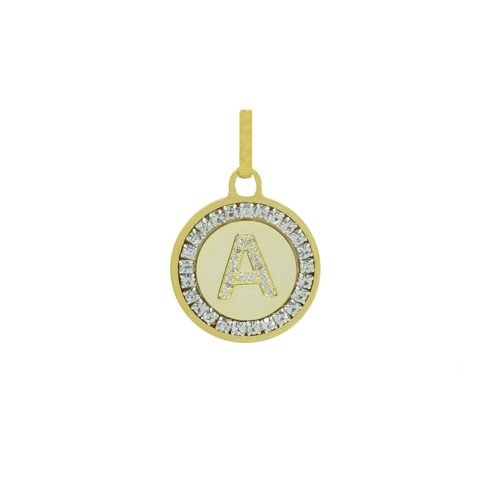 Medalla Mini Inicial Blanco