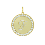 Rhinestone Initial Medal (Customization)