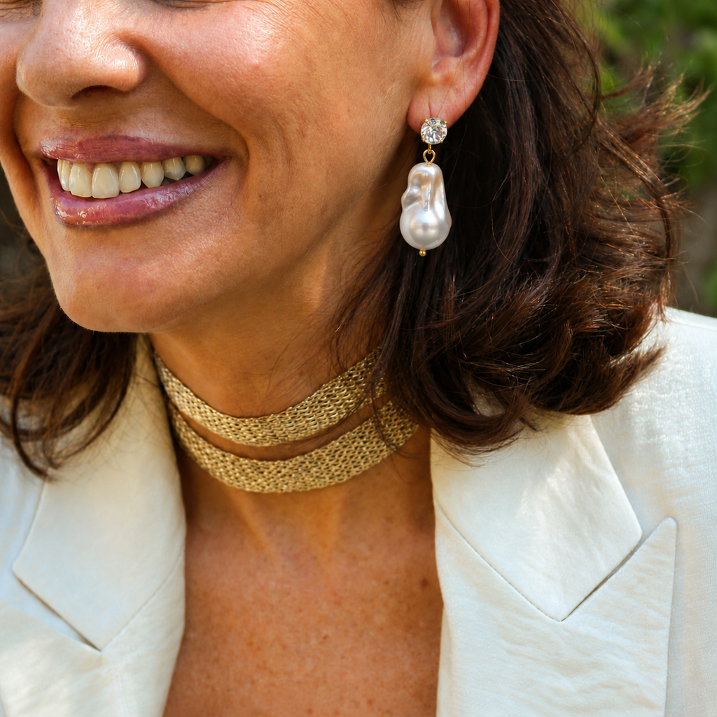 Pendientes Perla Barroca