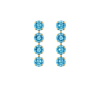 Pendientes Atenea Aqua Peonia