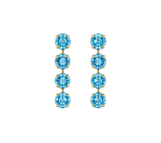 Pendientes Atenea Aqua Peonia