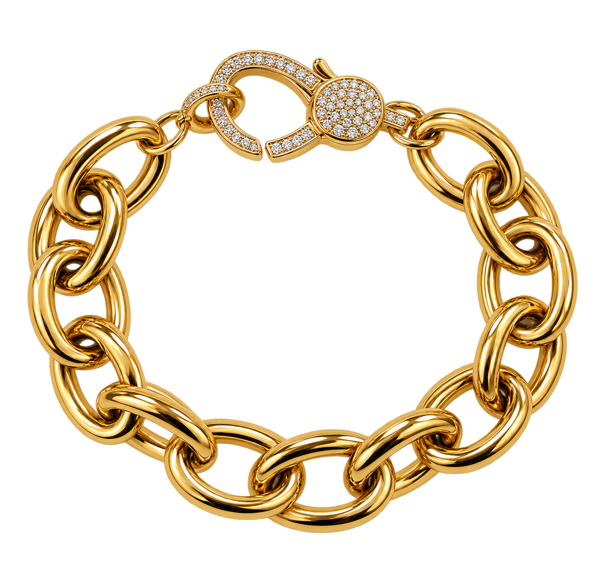 Pulsera Eslabones Pavé
