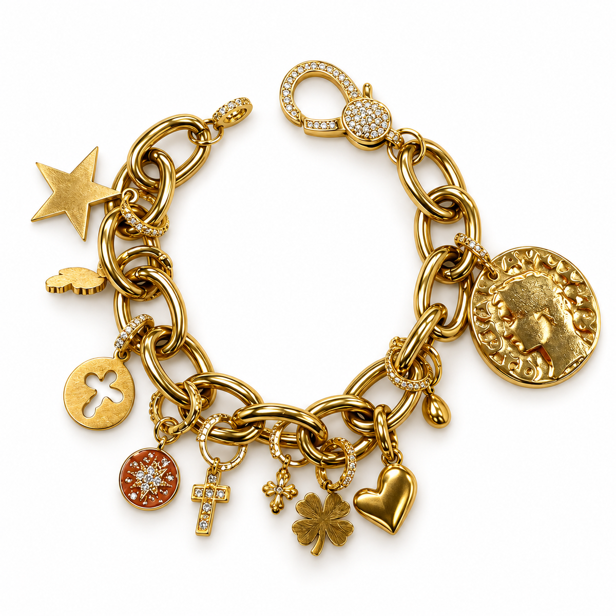 Pulsera Eslabones Pavé