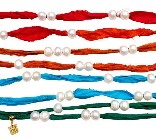 Collar Seda Rojo de Sari