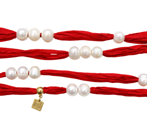 Collar Seda Rojo de Sari