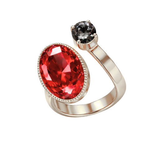 Anillo Bellagio Rojo