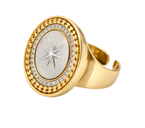 Anillo Estrella Bicolor