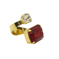 Gemelli Ring with Swarovski® Crystal