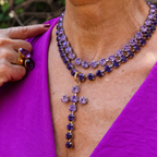 Cruz Egeo- Malva Cristal de Swarovski®