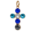 Cruz Andrómeda Azul con Cristal Swarovski®