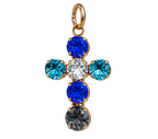 Cruz Andrómeda Azul con Cristal Swarovski®