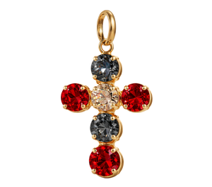 Cruz Andrómeda Rojo con Cristal Swarovski®