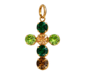 Cruz Andrómeda Verde con Cristal Swarovski®