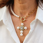 White Pearl Cross