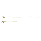 Alargador con cierre y arandela disponible en:  10 cm (recomendado para pulseras y cadenas) 3 cm (recomendado para pulseras) 