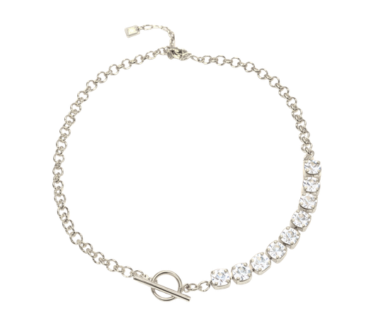 Cadena Mix Atenea con Cristal Blanco de Swarovski®
