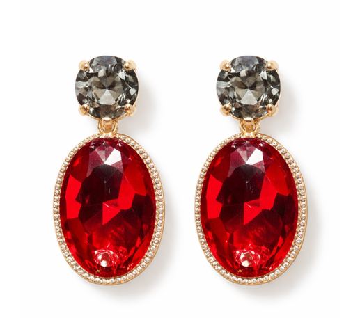 Pendiente Bellagio Rojo