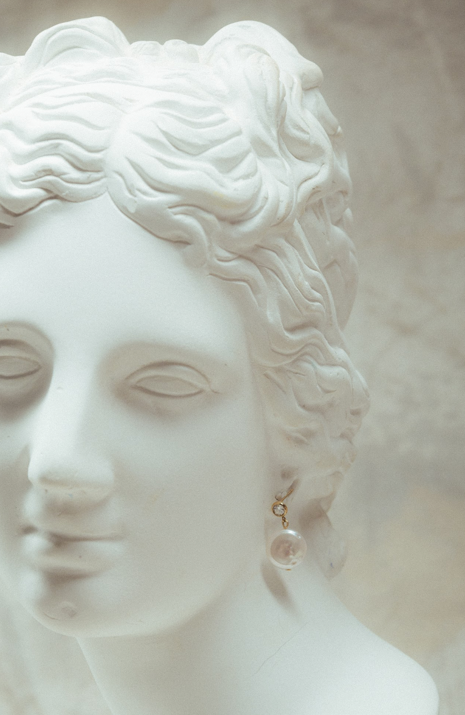 Pearl Coin Earrings