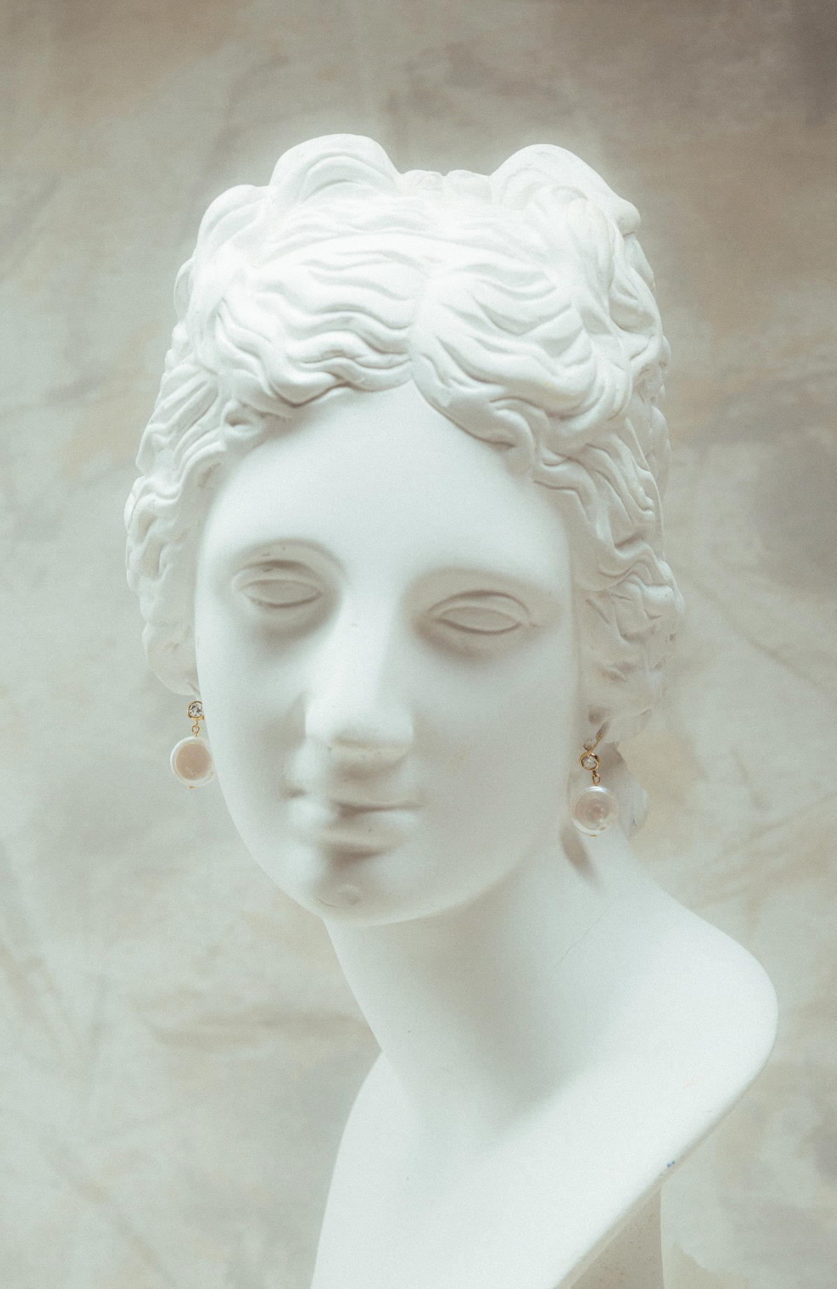 Pearl Coin Earrings