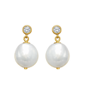 Pearl Coin Earrings