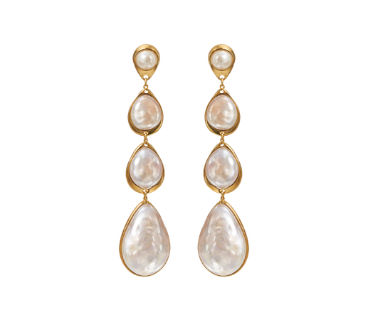 Pendientes Lágrima de Perlas Natural