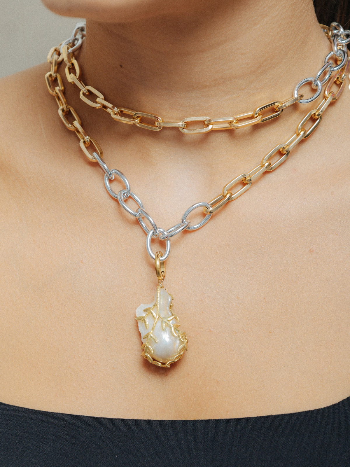 Colgante Perla Enjaulada