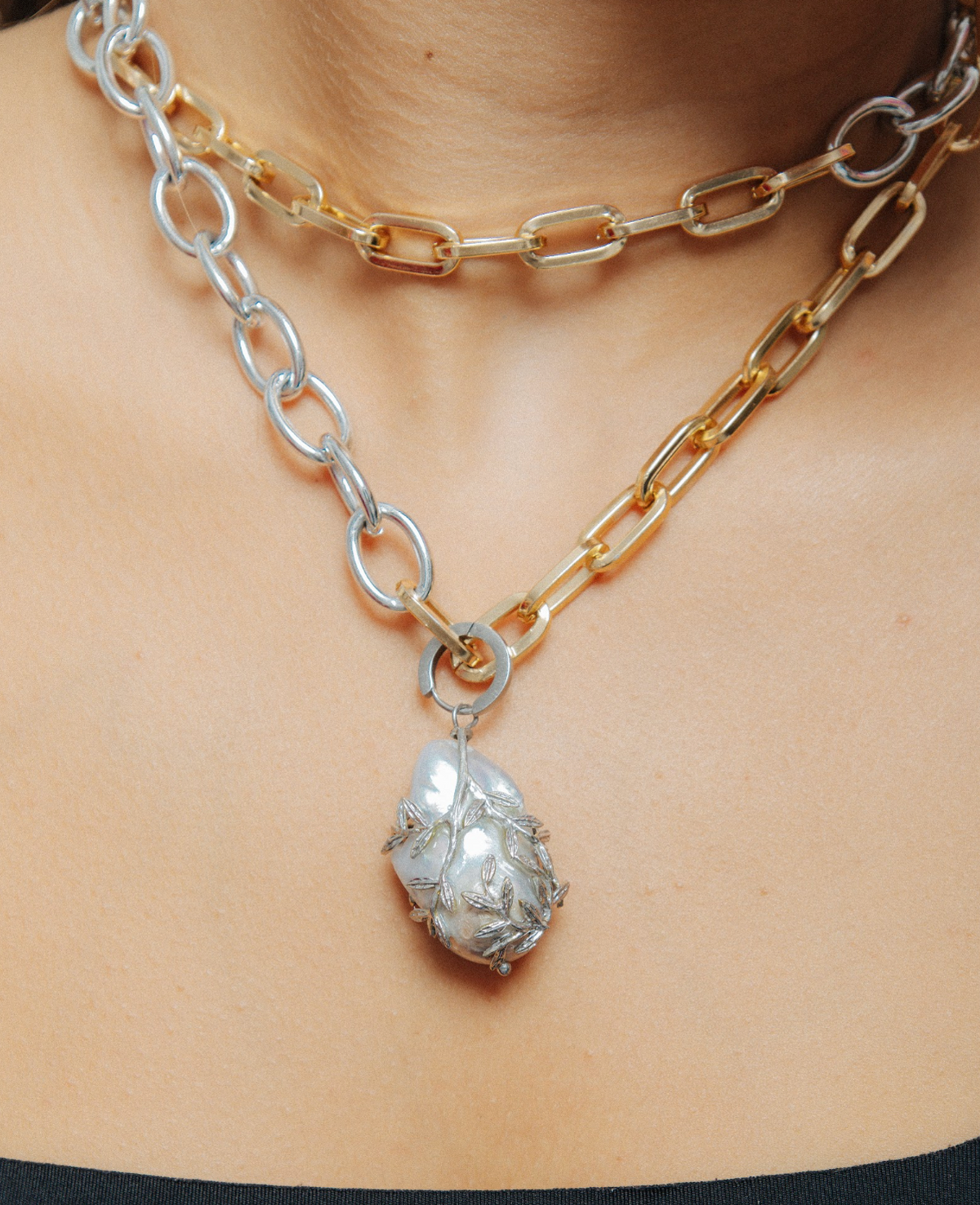 Colgante Perla Enjaulada