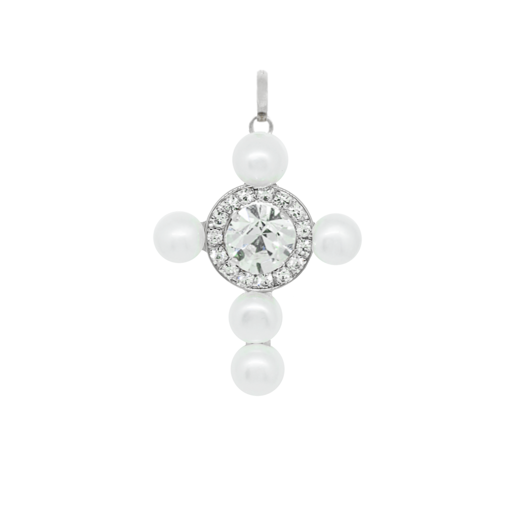 White Pearl Cross