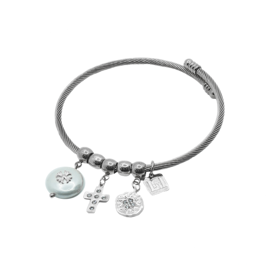 Pulsera Charms Plateada